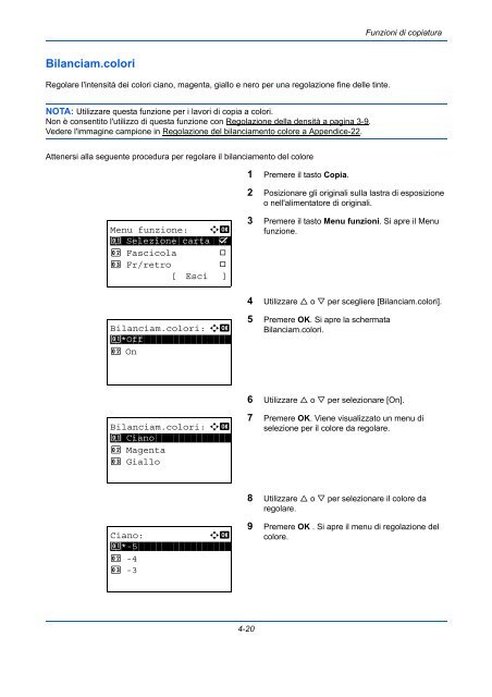 d'IstruzIonI Manuale - Utax