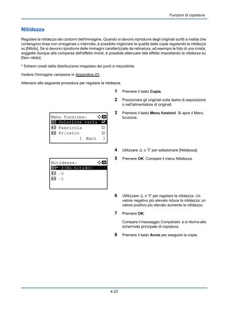 d'IstruzIonI Manuale - Utax