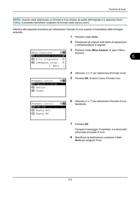 d'IstruzIonI Manuale - Utax