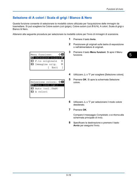 d'IstruzIonI Manuale - Utax