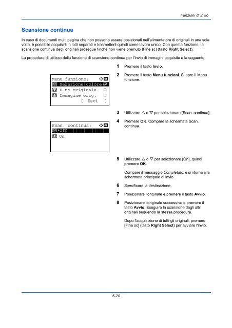 d'IstruzIonI Manuale - Utax