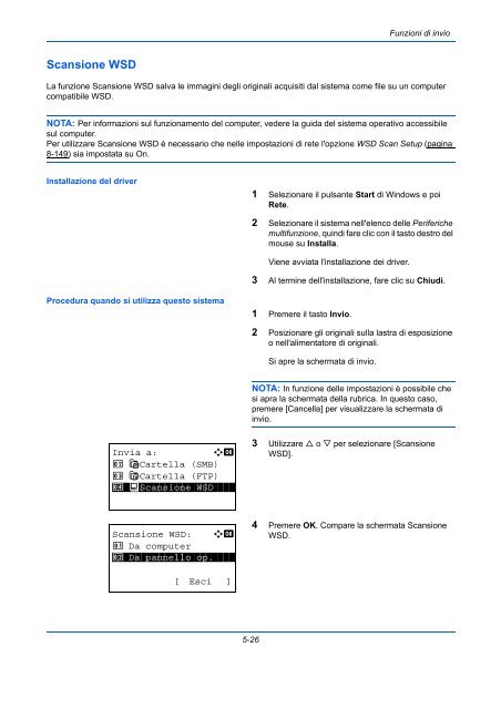 d'IstruzIonI Manuale - Utax