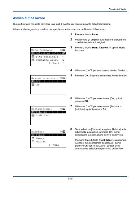 d'IstruzIonI Manuale - Utax