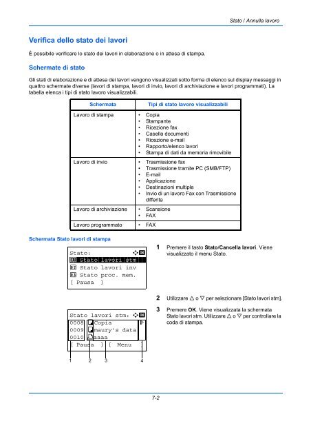 d'IstruzIonI Manuale - Utax