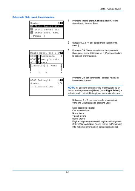 d'IstruzIonI Manuale - Utax