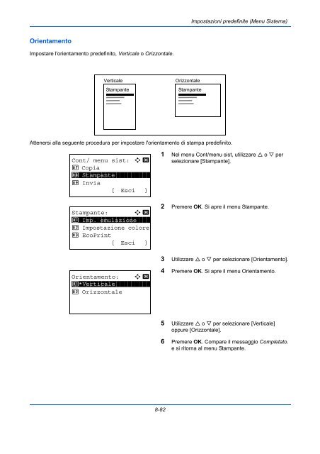 d'IstruzIonI Manuale - Utax