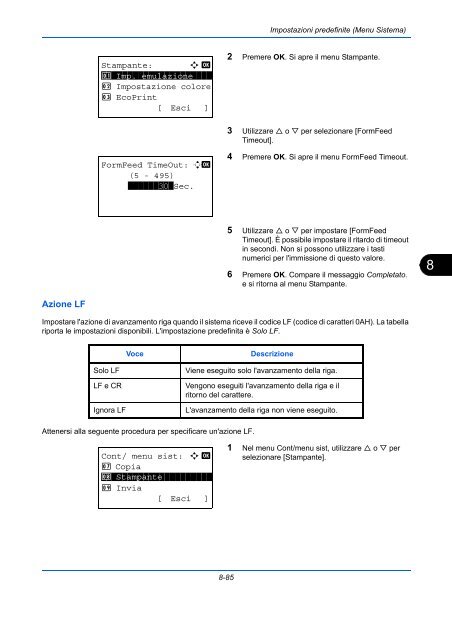 d'IstruzIonI Manuale - Utax