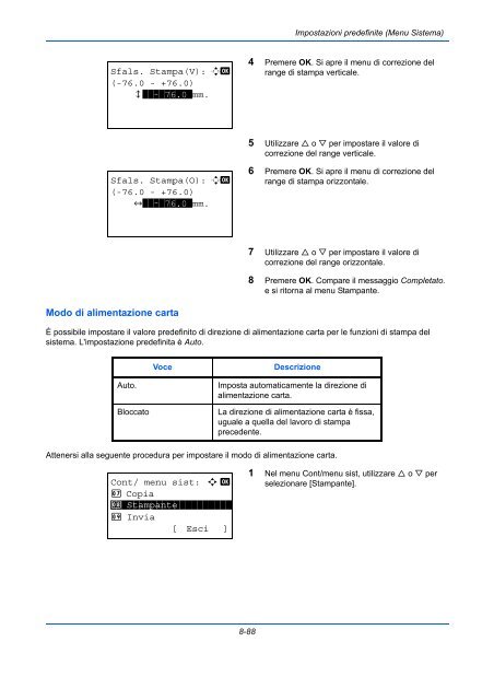 d'IstruzIonI Manuale - Utax