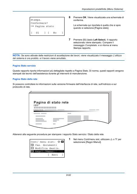 d'IstruzIonI Manuale - Utax