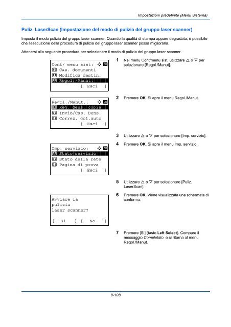 d'IstruzIonI Manuale - Utax