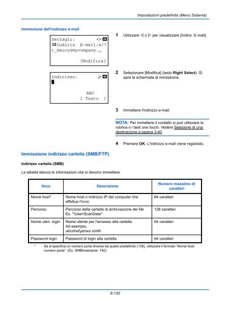 d'IstruzIonI Manuale - Utax