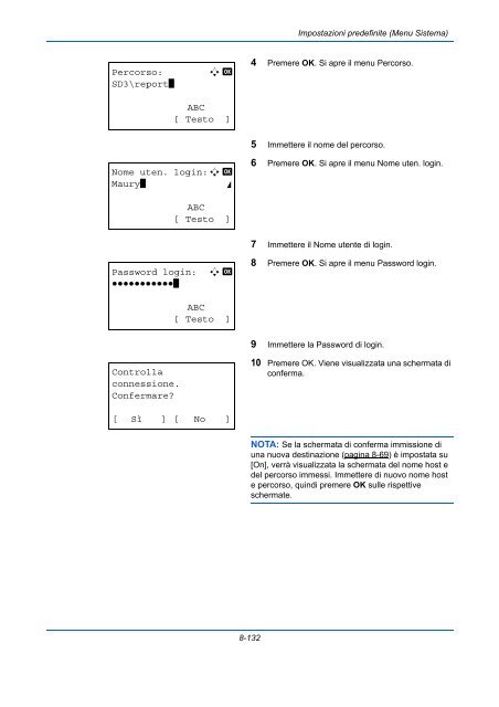 d'IstruzIonI Manuale - Utax