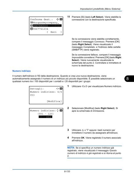 d'IstruzIonI Manuale - Utax