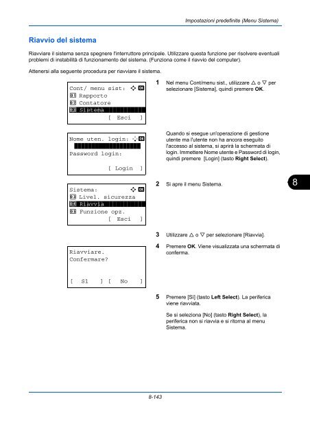 d'IstruzIonI Manuale - Utax