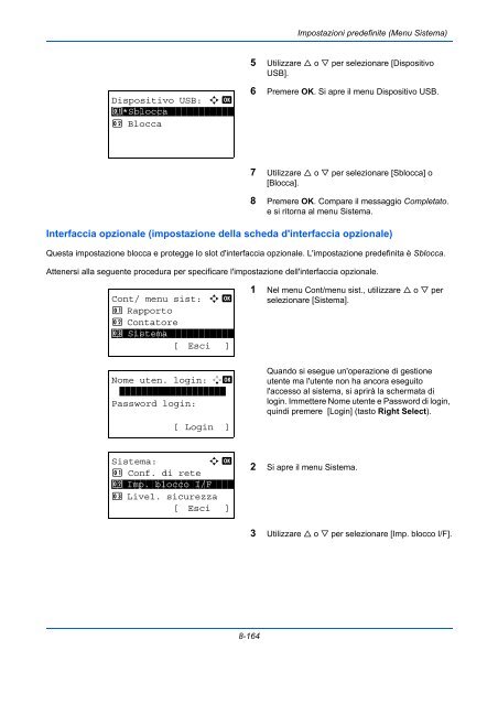 d'IstruzIonI Manuale - Utax