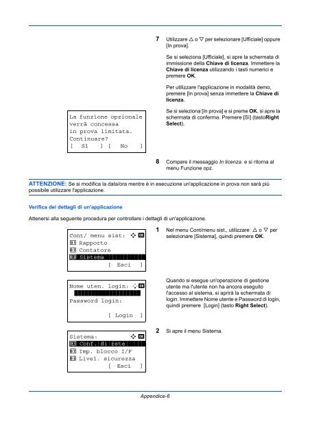 d'IstruzIonI Manuale - Utax