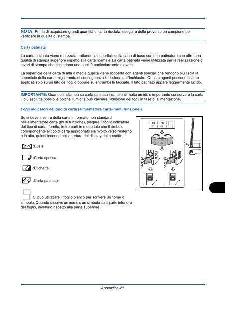 d'IstruzIonI Manuale - Utax