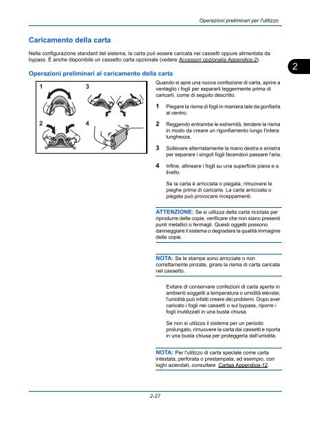 d'IstruzIonI Manuale - Utax