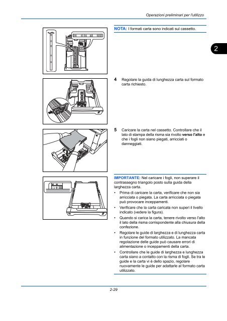 d'IstruzIonI Manuale - Utax