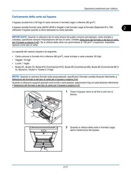 d'IstruzIonI Manuale - Utax