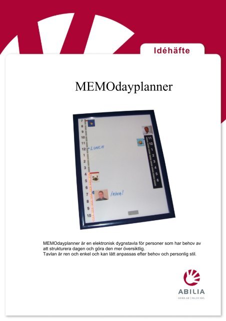 MEMOdayplanner - Abilia