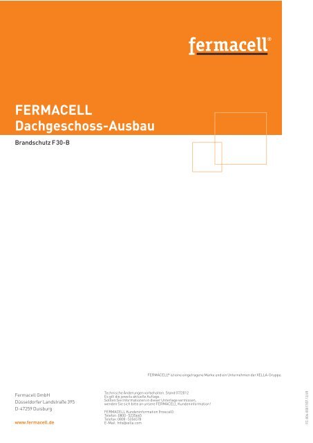 fermacell Dachgeschoss-Ausbau - Merkblatt - ausbau-schlau.de