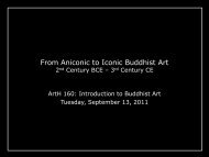 From Aniconic to Iconic Buddhist Art