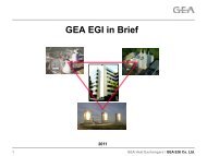 GEA EGI in Brief - GEA Heat Exchangers