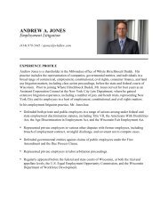 ANDREW A. JONES - Whyte Hirschboeck Dudek SC