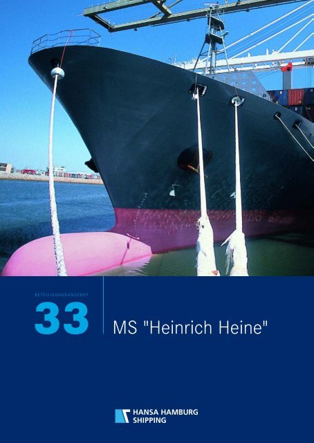 MS "Heinrich Heine" - Hansa Hamburg Shipping International ...
