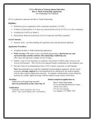 Bess F. Raab Scholarship - Division of Undergraduate Education