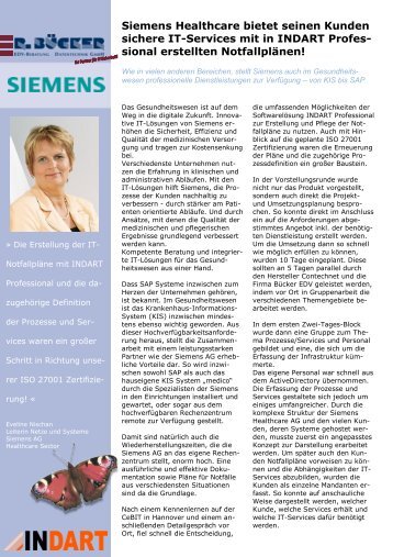 Siemens Healthcare bietet seinen Kunden sichere IT-Services mit in ...