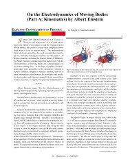 On the Electrodynamics of Moving Bodies (Part A ... - Sigma Pi Sigma