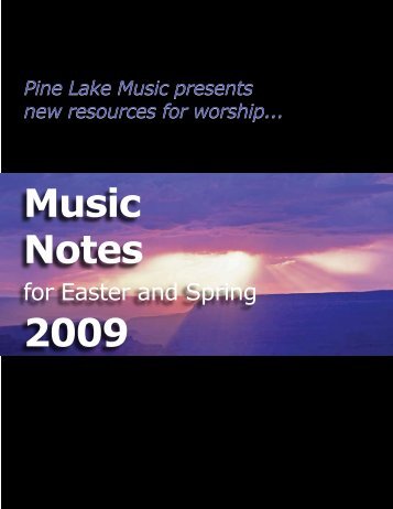 Music Notes 2009 - Pine Lake Music