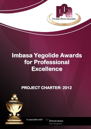 Imbasa Yegolide Awards Yegolide Awards for Professional ...