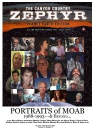 PORTRAITS of MOAB - Canyon Country Zephyr