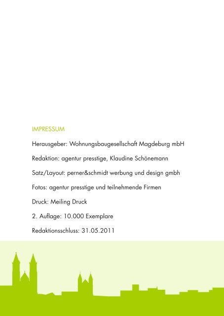 Serviceguide - WOBAU Magdeburg