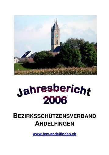 JABE 2006 - BezirksschÃ¼tzenverband Andelfingen