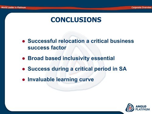 Ga-Pila Relocation Project - Anglo Platinum