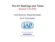 Pen Kit Bushings and Tubes - International Association of Penturners