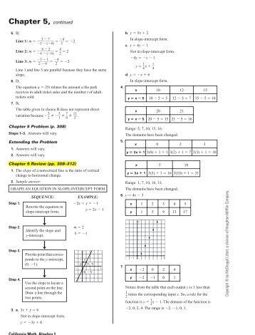 Chapter 5 Review Book Answers