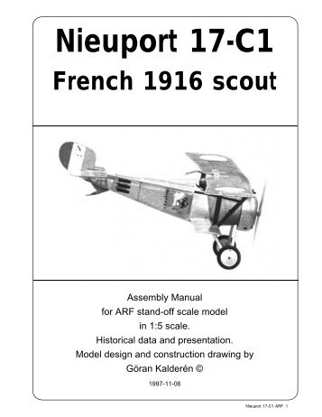 Nieuport 17-C1 - Macca's Vintage Aerodrome