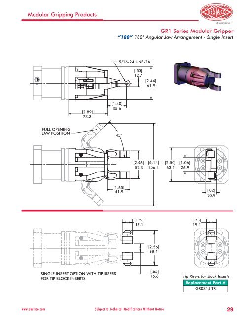 DSC Modular Gripping Products Catalog - Pneumatic Technology, Inc