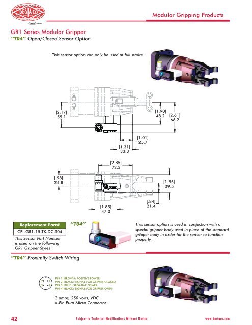 DSC Modular Gripping Products Catalog - Pneumatic Technology, Inc