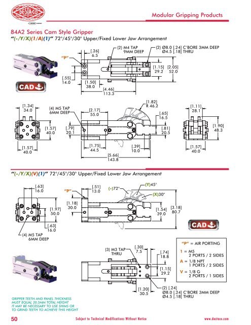 DSC Modular Gripping Products Catalog - Pneumatic Technology, Inc