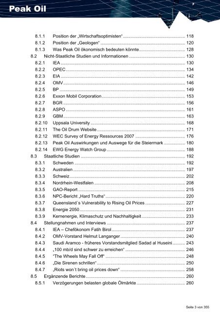 Peak Oil Vorarlberg Studie