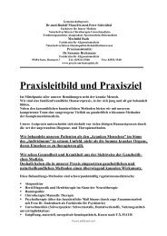 Praxisleitbild und Praxisziel - Praxis am Hansaplatz