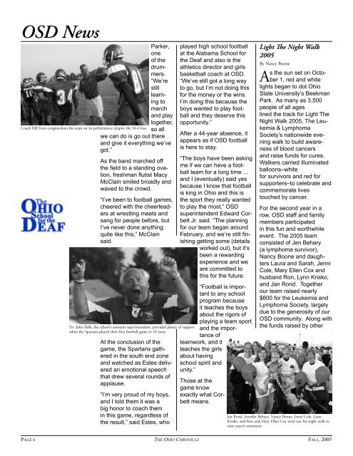 Fall 2005 - Ohio School for the Deaf