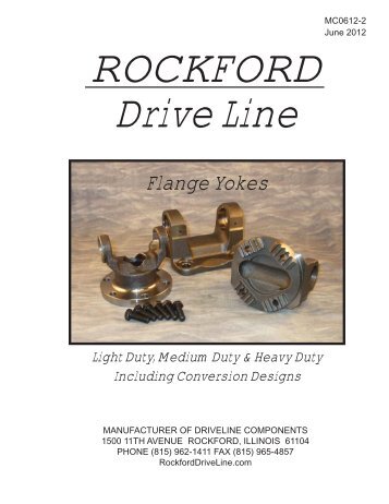 FLANGE YOKE - Rockford Drive Line