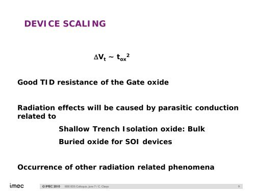 radiation effects in semiconductor materials and devices for space